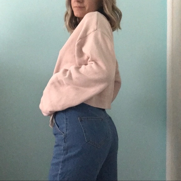 Pink Cropped Sweater - Picture 4 of 6